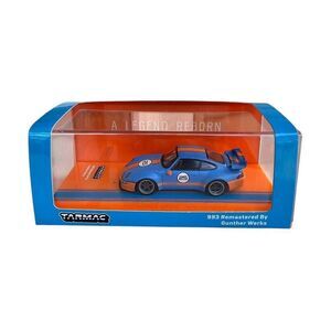 Tarmac Works Hobby64 Porsche 993 Gunther Werks Blue Orange 1:64 Diecast